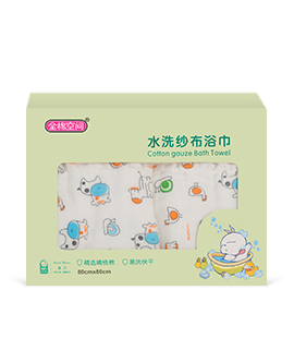 婴儿卡通纯棉纱布浴巾